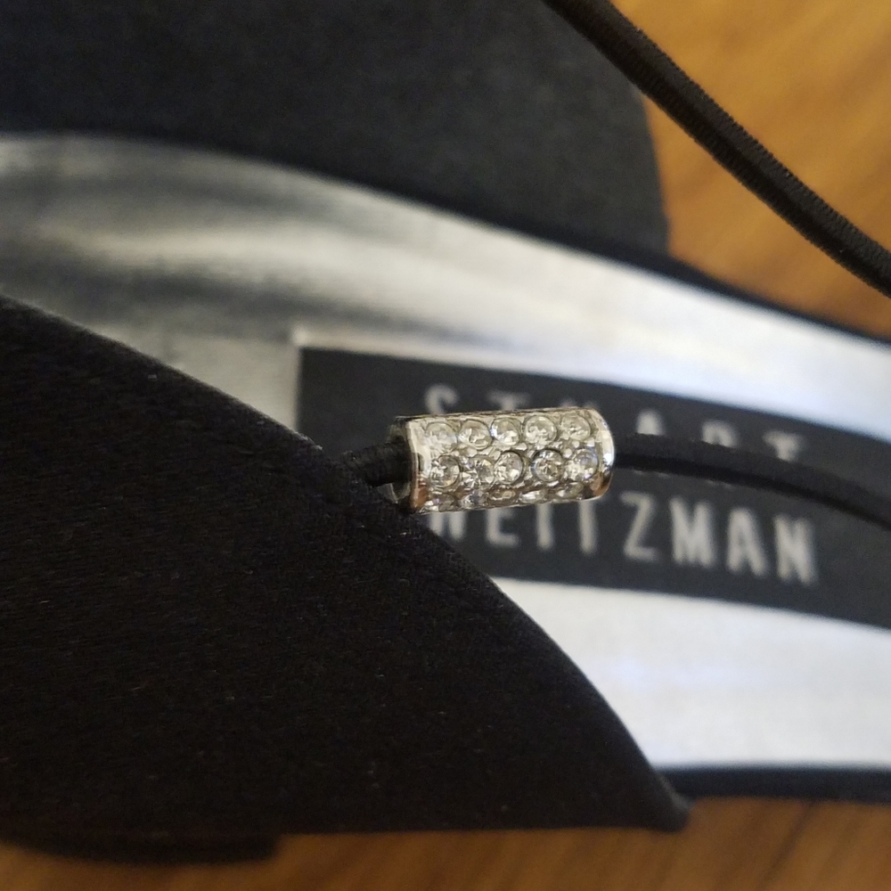 Stuart Weitzman Block Heels With Rhinestone Accen… - image 6